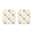 Checkered Seasonal Flowers Game Card Box for Nintendo Switch