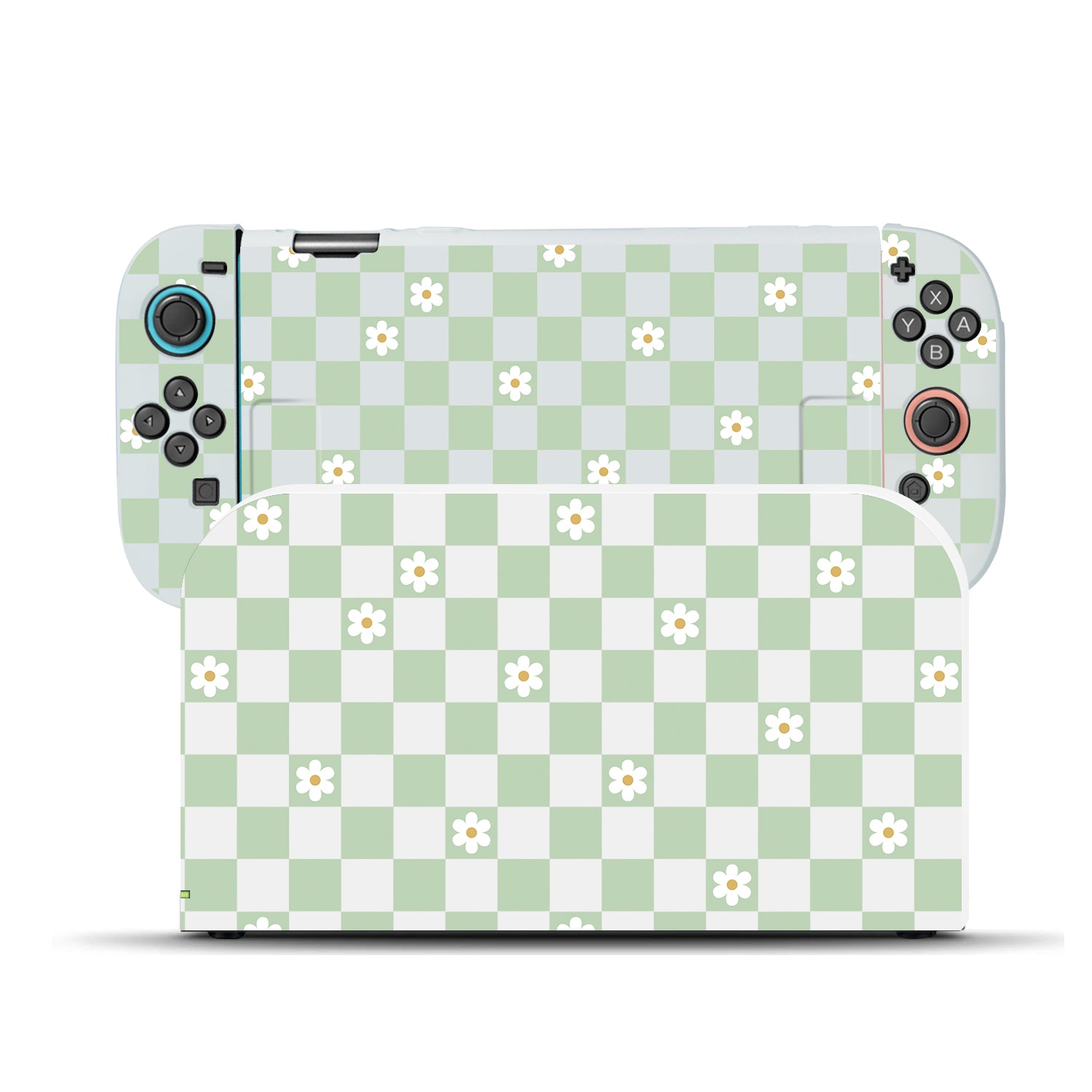 Checkered Flowers Case for Nintendo Switch 2