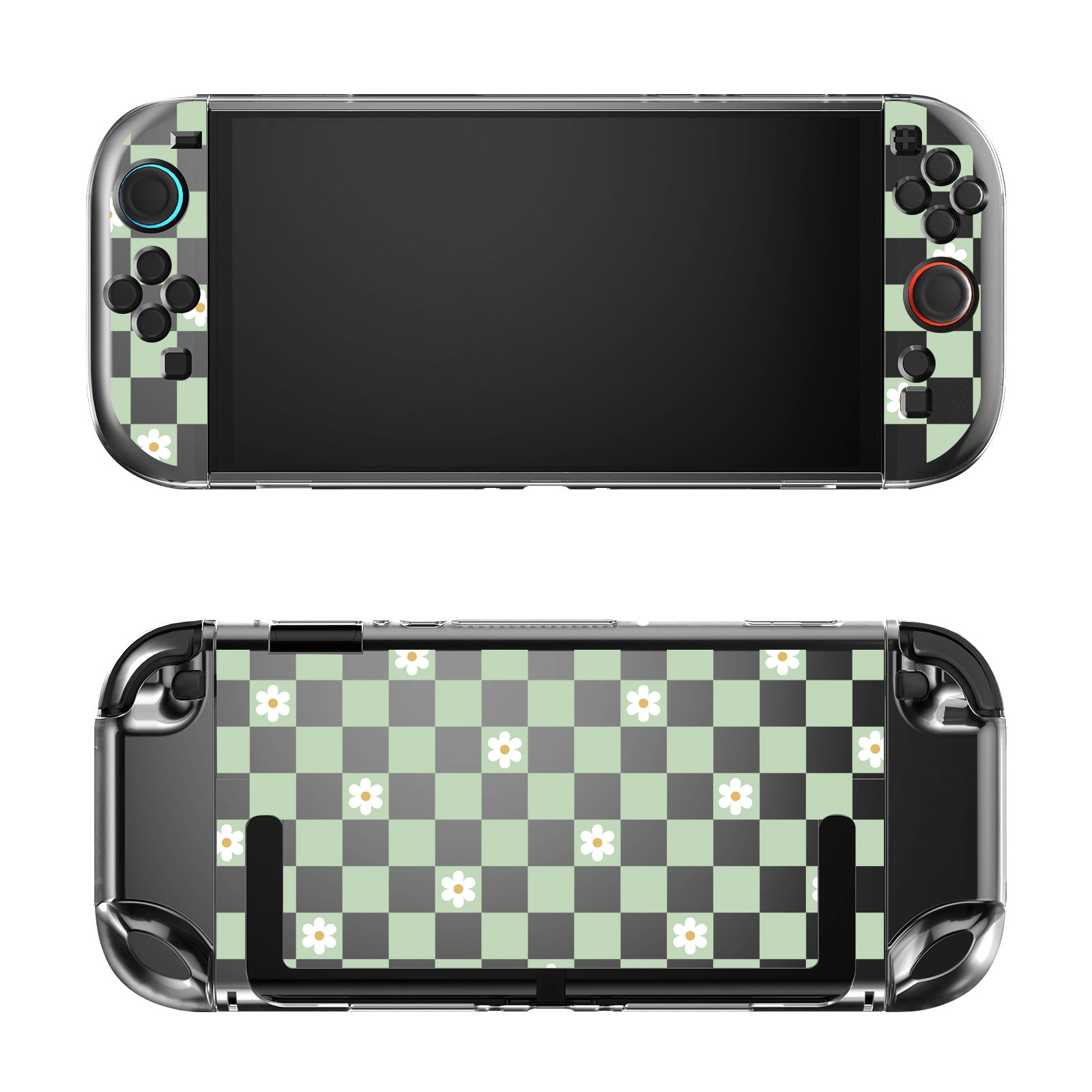 Checkered Flowers Case for Nintendo Switch 2