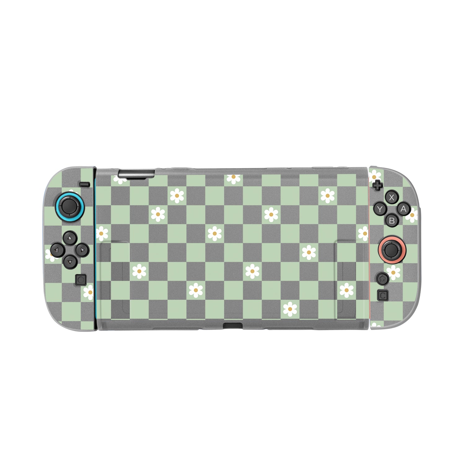 Checkered Flowers Case for Nintendo Switch 2