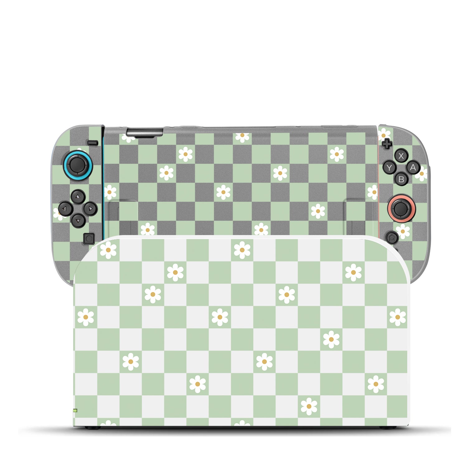 Checkered Flowers Case for Nintendo Switch 2