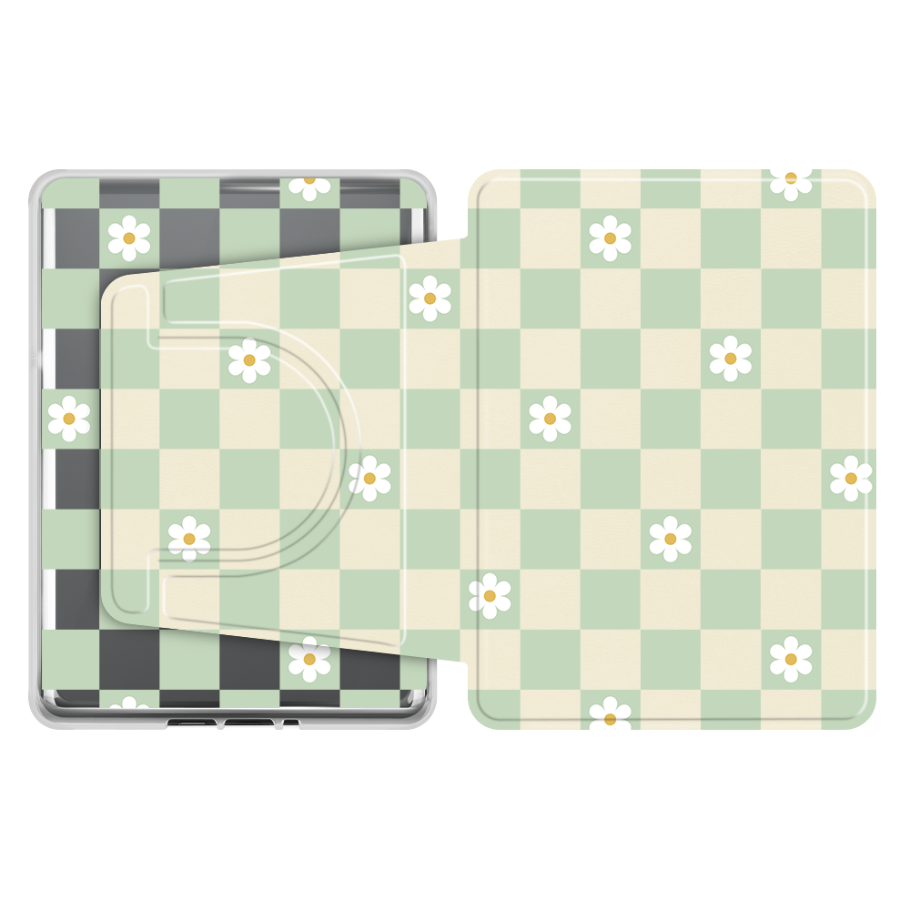 Checkered Flowers Kindle Case PRE ORDER