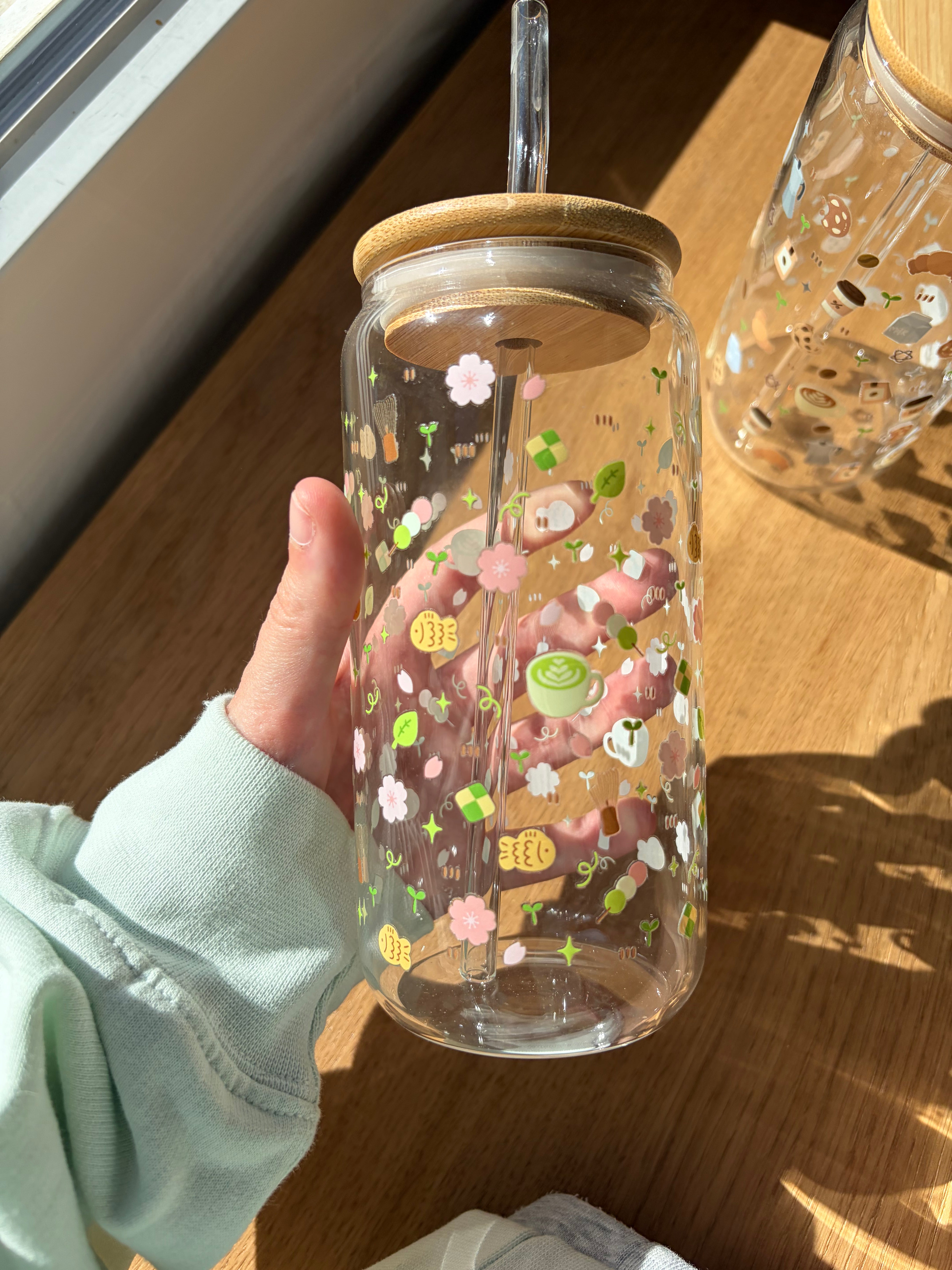 matcha/coffee lover glass