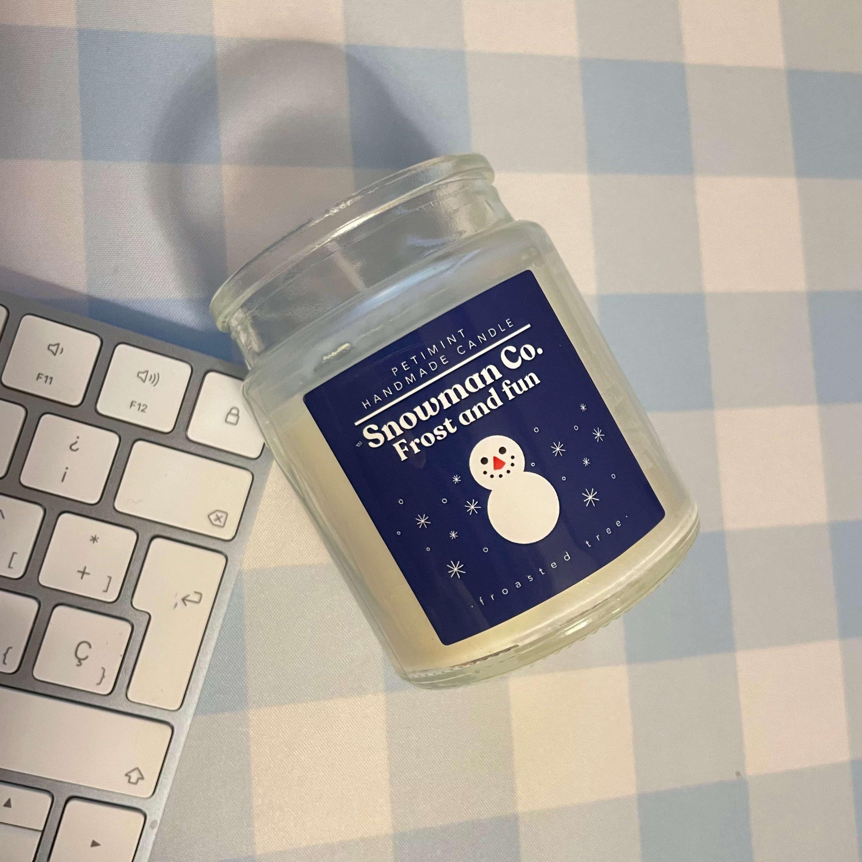 Snowman Co Christmas Candle