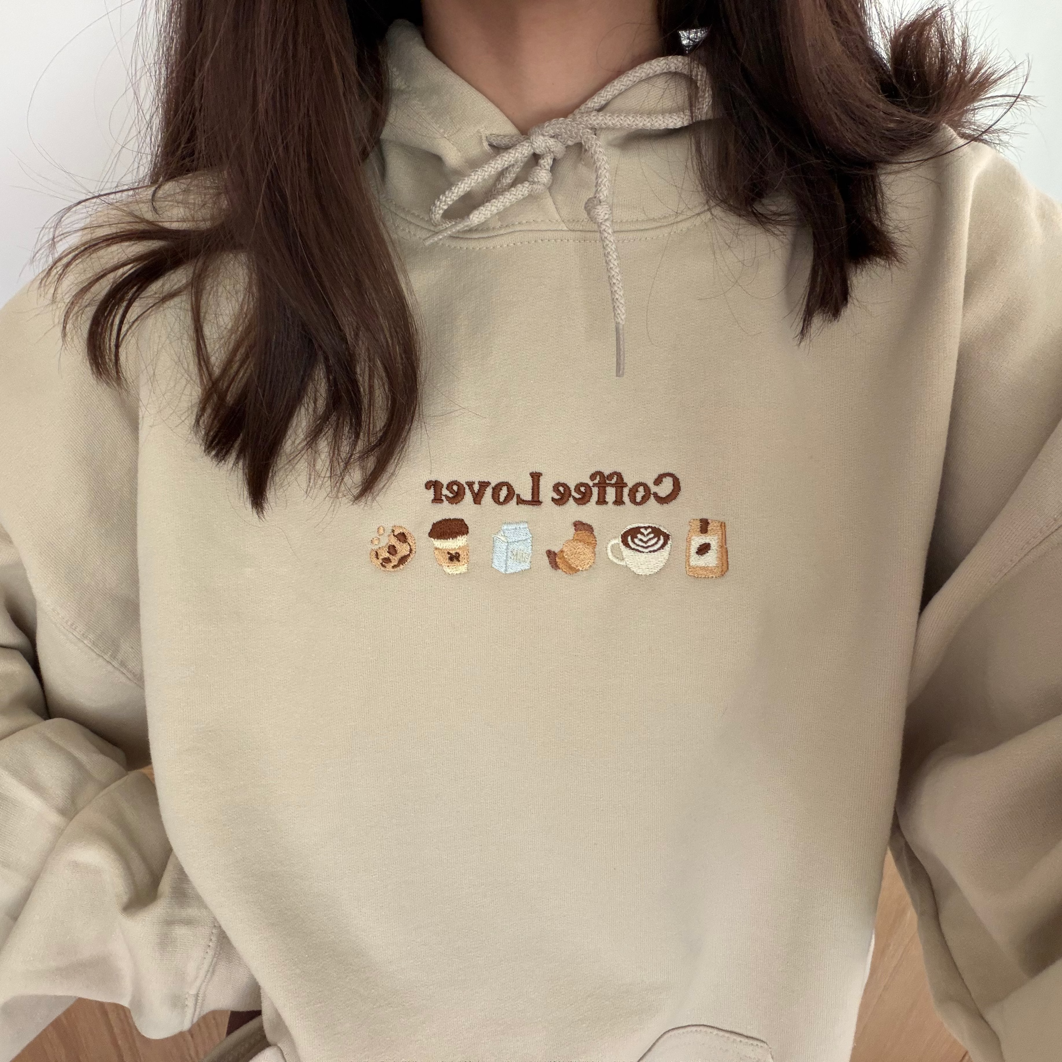 Coffee Lover Embroidered Sweatshirt & Hoodie / Breakfeast Sweatshirt / Cute Coffee Things