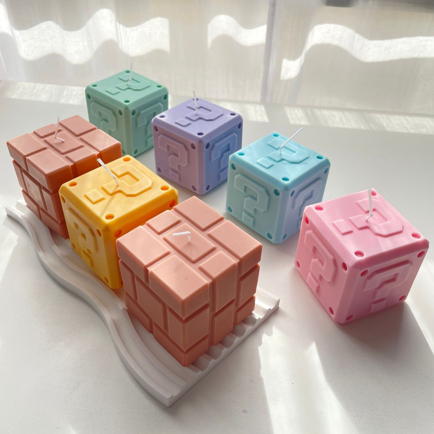 Question Block and Brick Block Candles