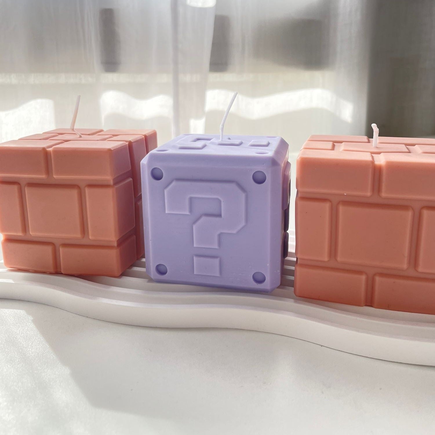 Question Block and Brick Block Candles