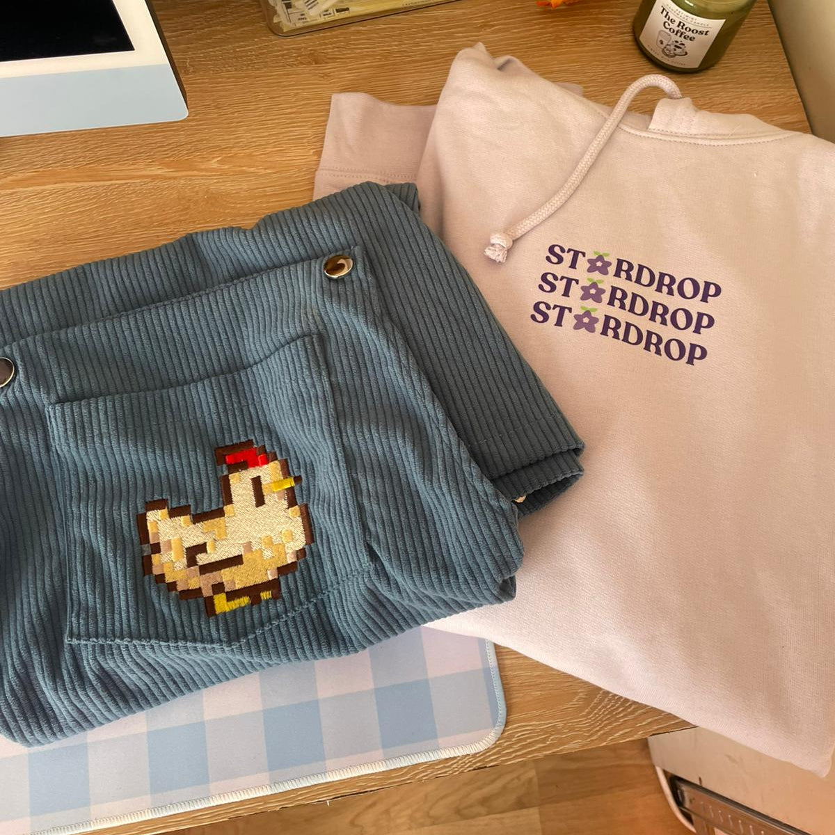 Pack Hoodie + Overalls Dress SIZE L