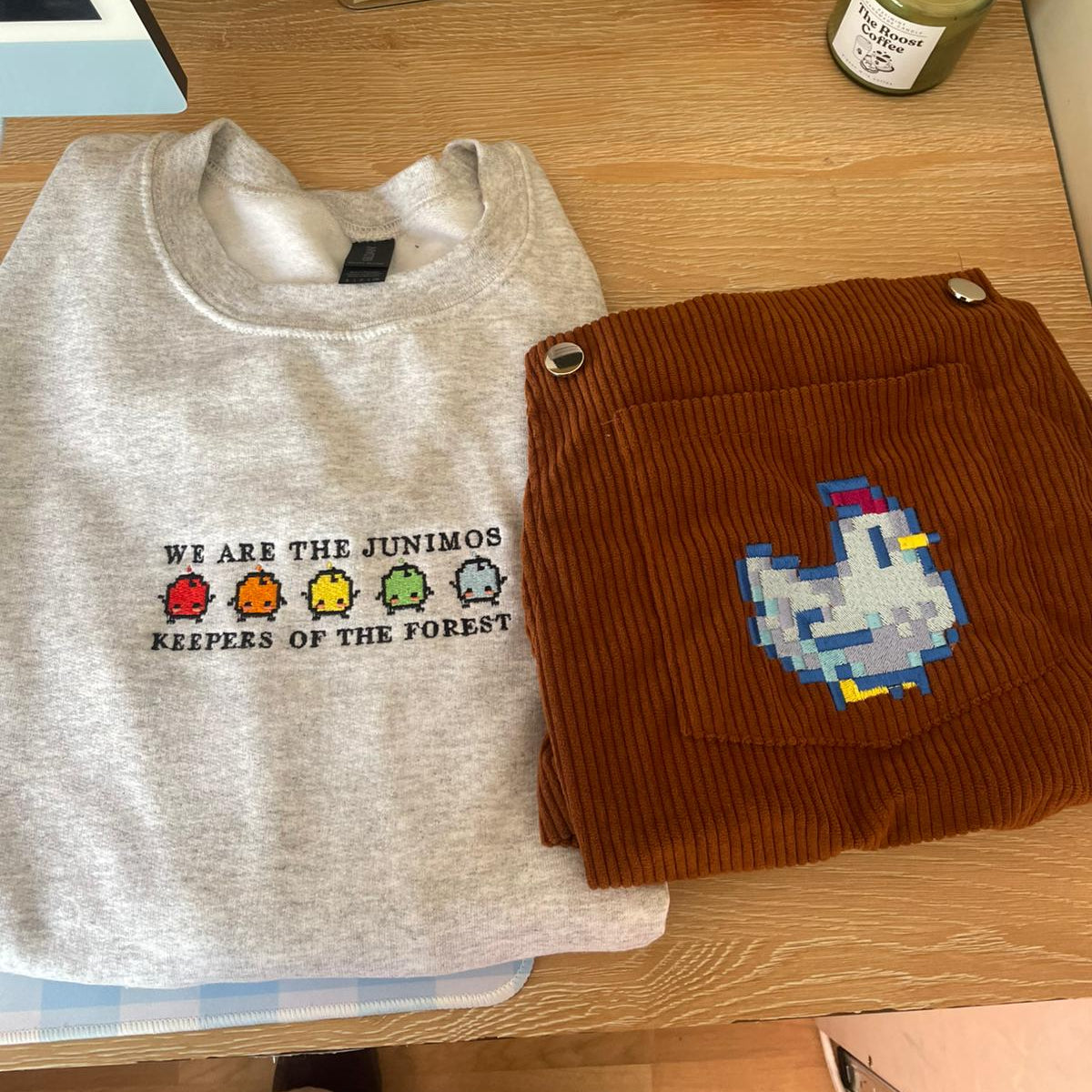 Pack Sweatshirt + Overalls Dress SIZE S