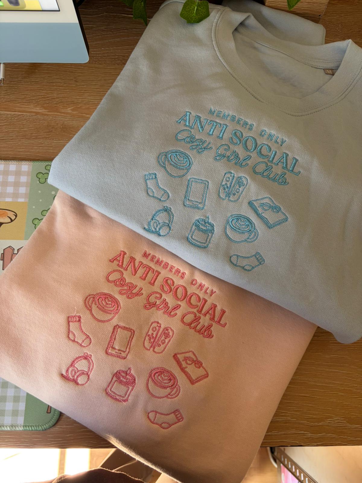 sweatshirt antisocial cozy girl club EXCLUSIVE OOPSIE