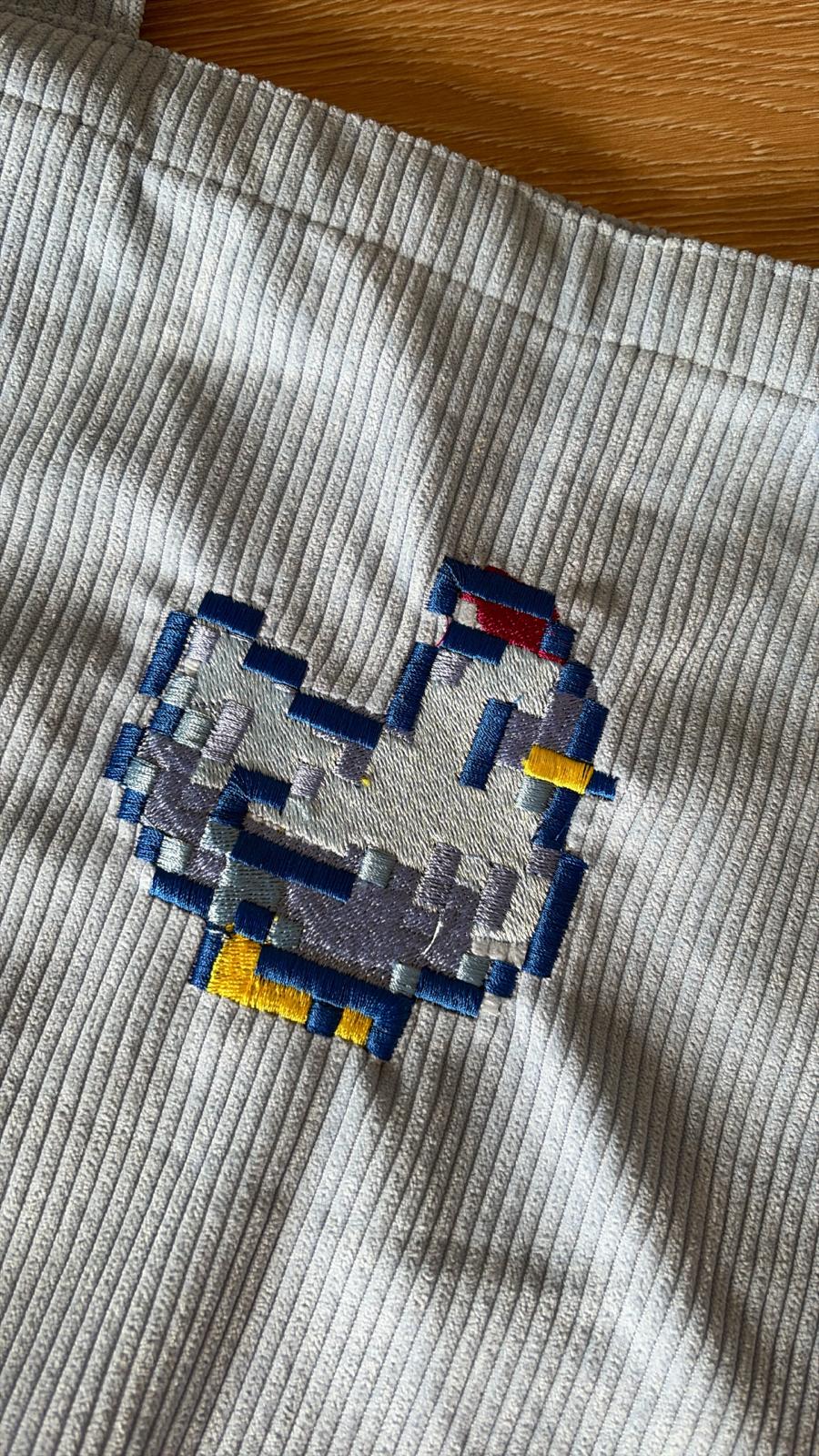 tote bag chicken blue OOPSIE