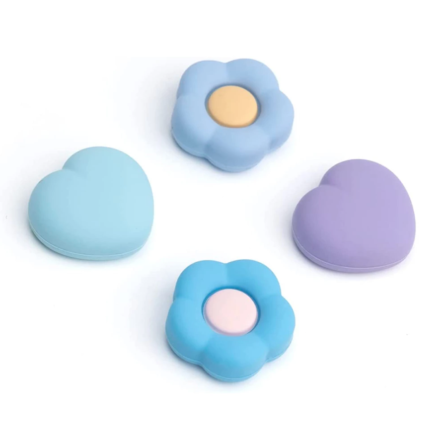 Blue Love Flowers Thumb Grips