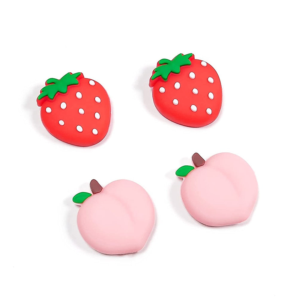 Strawberry and Peach Thumb Grips