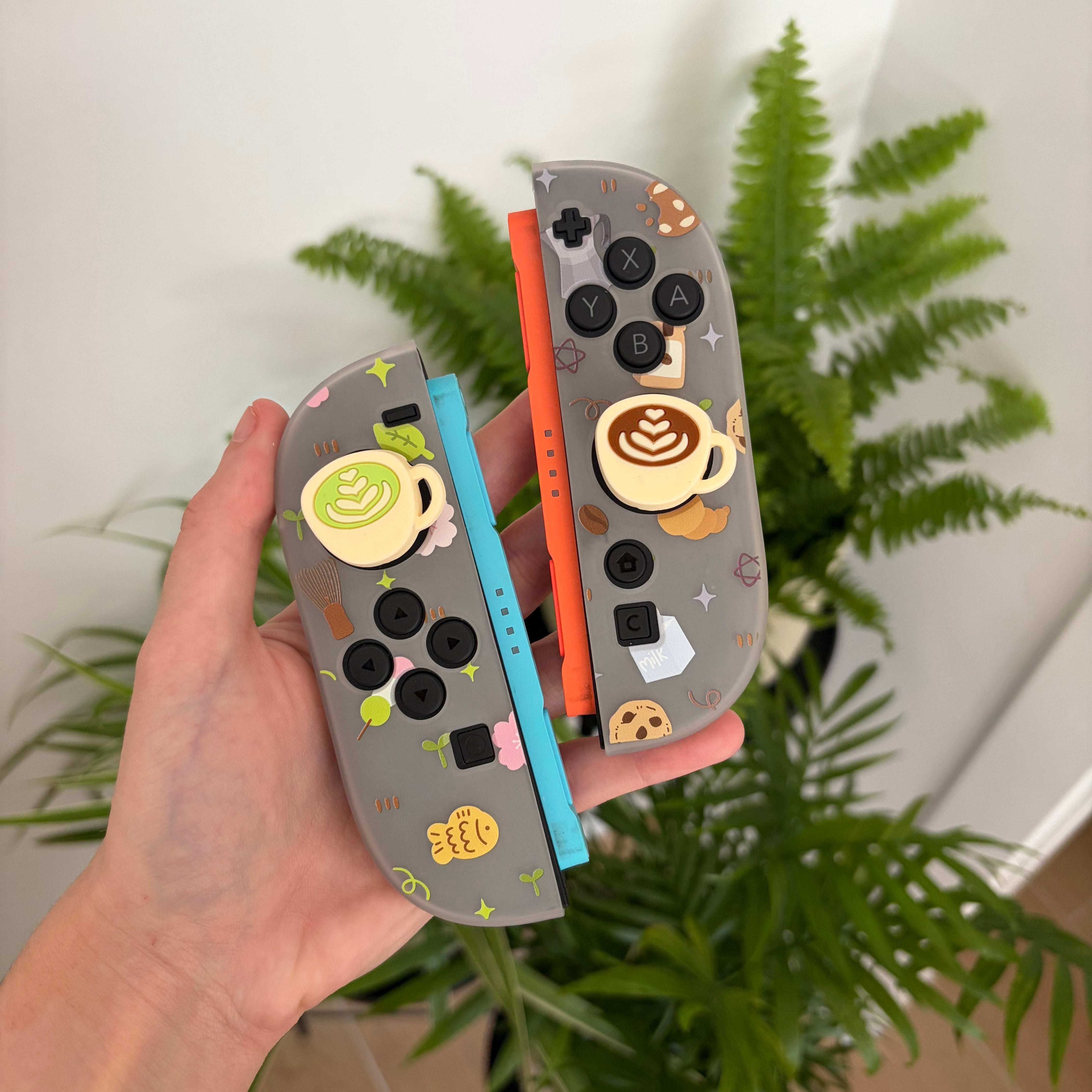 Matcha & Coffee Mugs Thumb Grips for Nintendo Switch 2