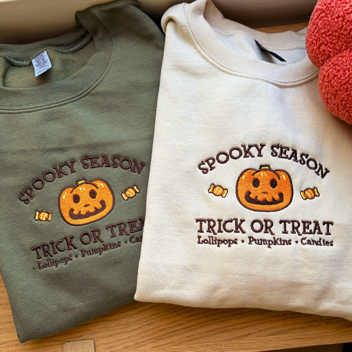 Jack Spooky Season ACNH Embroidered Sweatshirt & Hoodie / Spooky Pumpkin Halloween Sweater