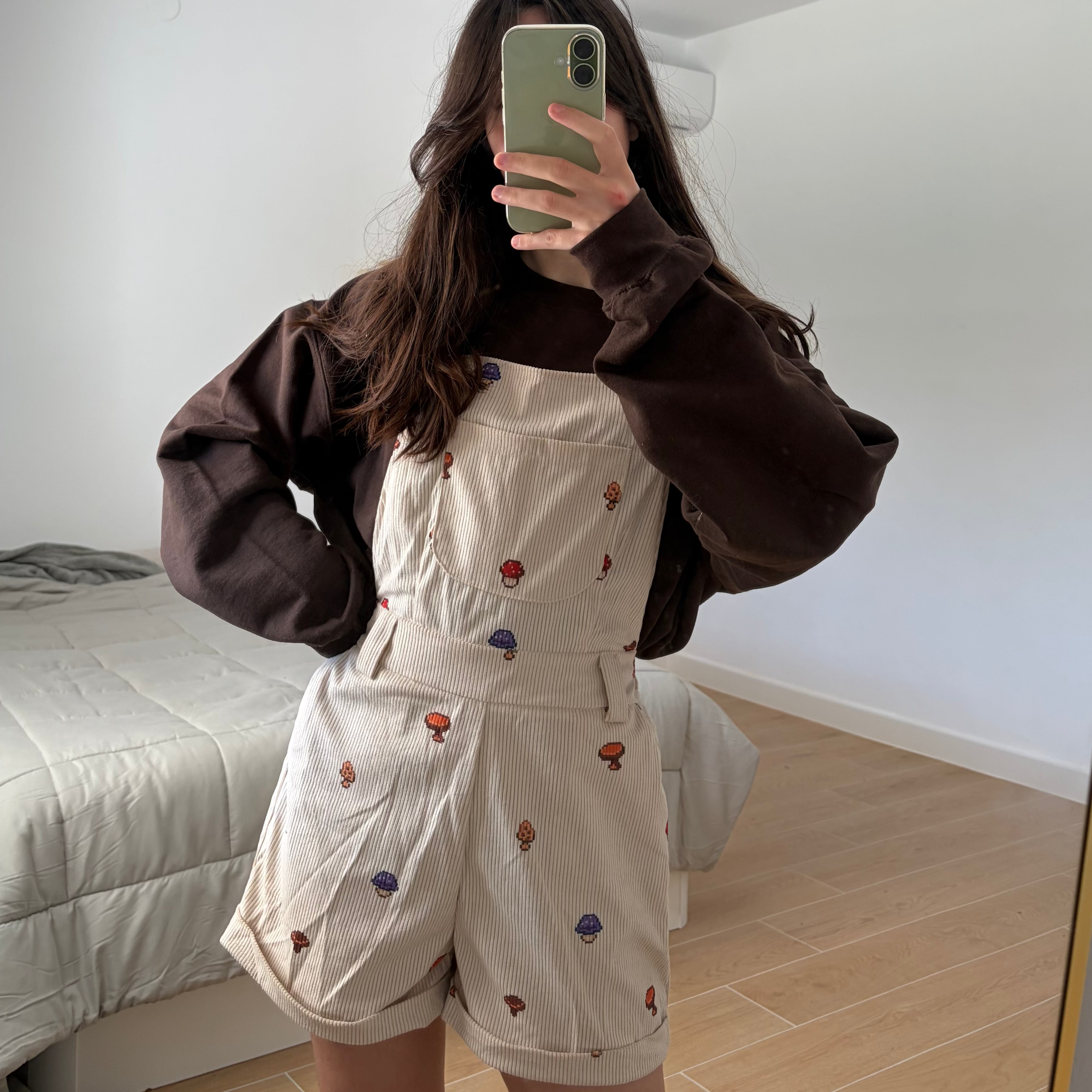 Mushrooms Overalls Shorts
