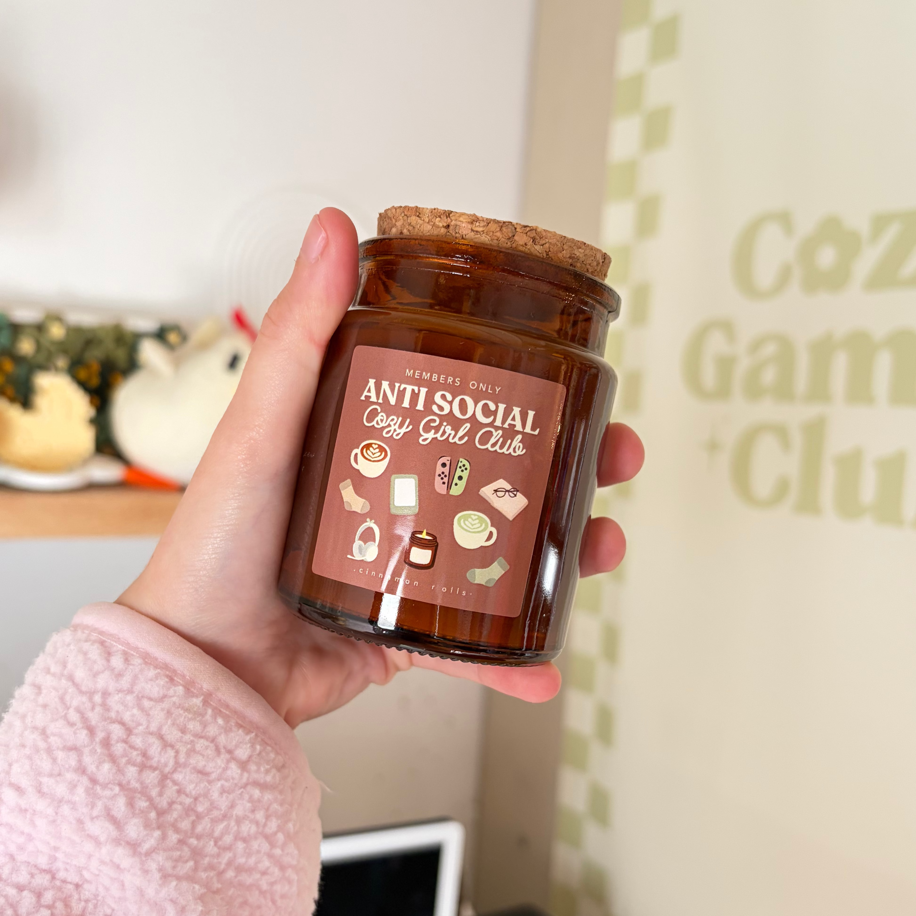 Antisocial Cozy Girl Club Candle