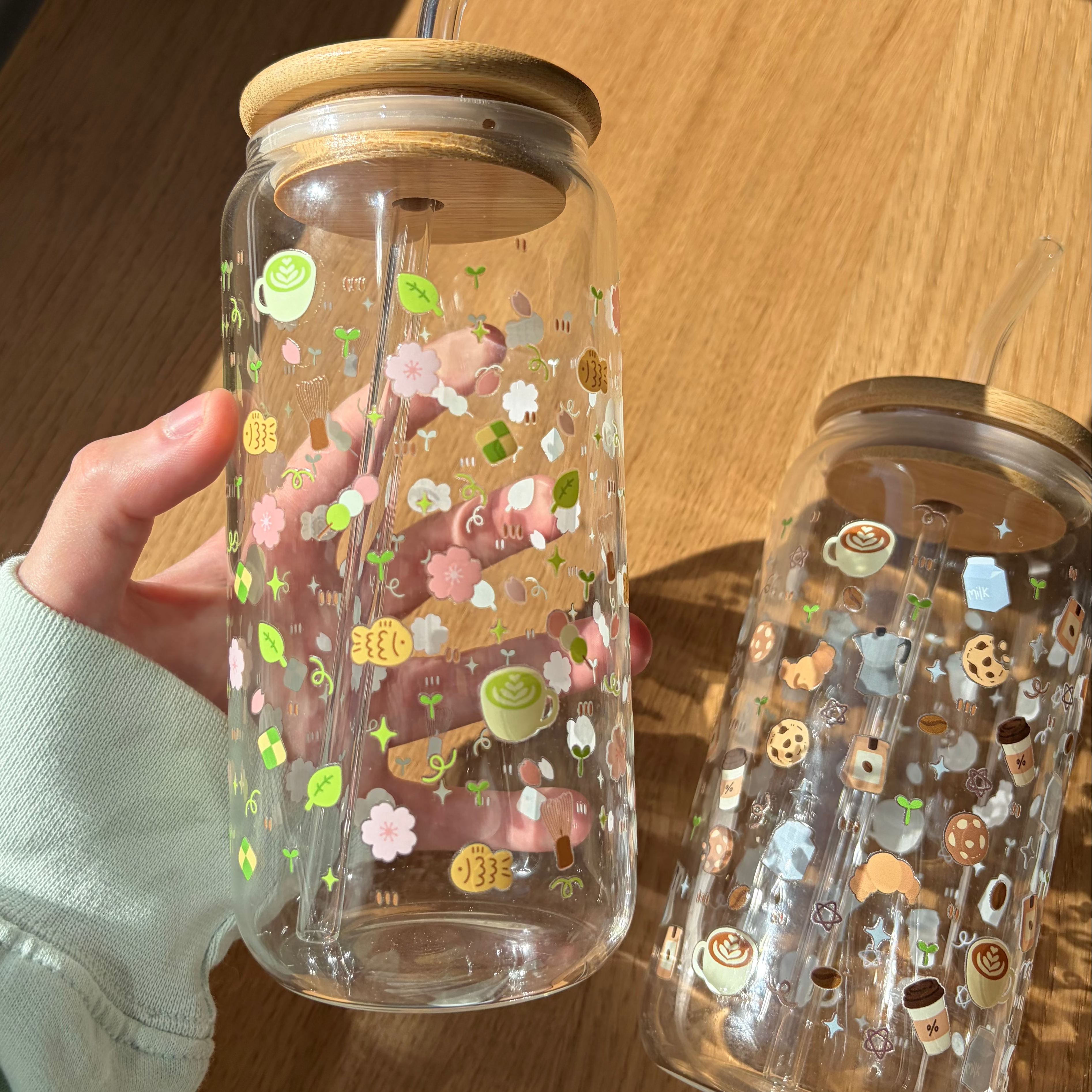 matcha/coffee lover glass
