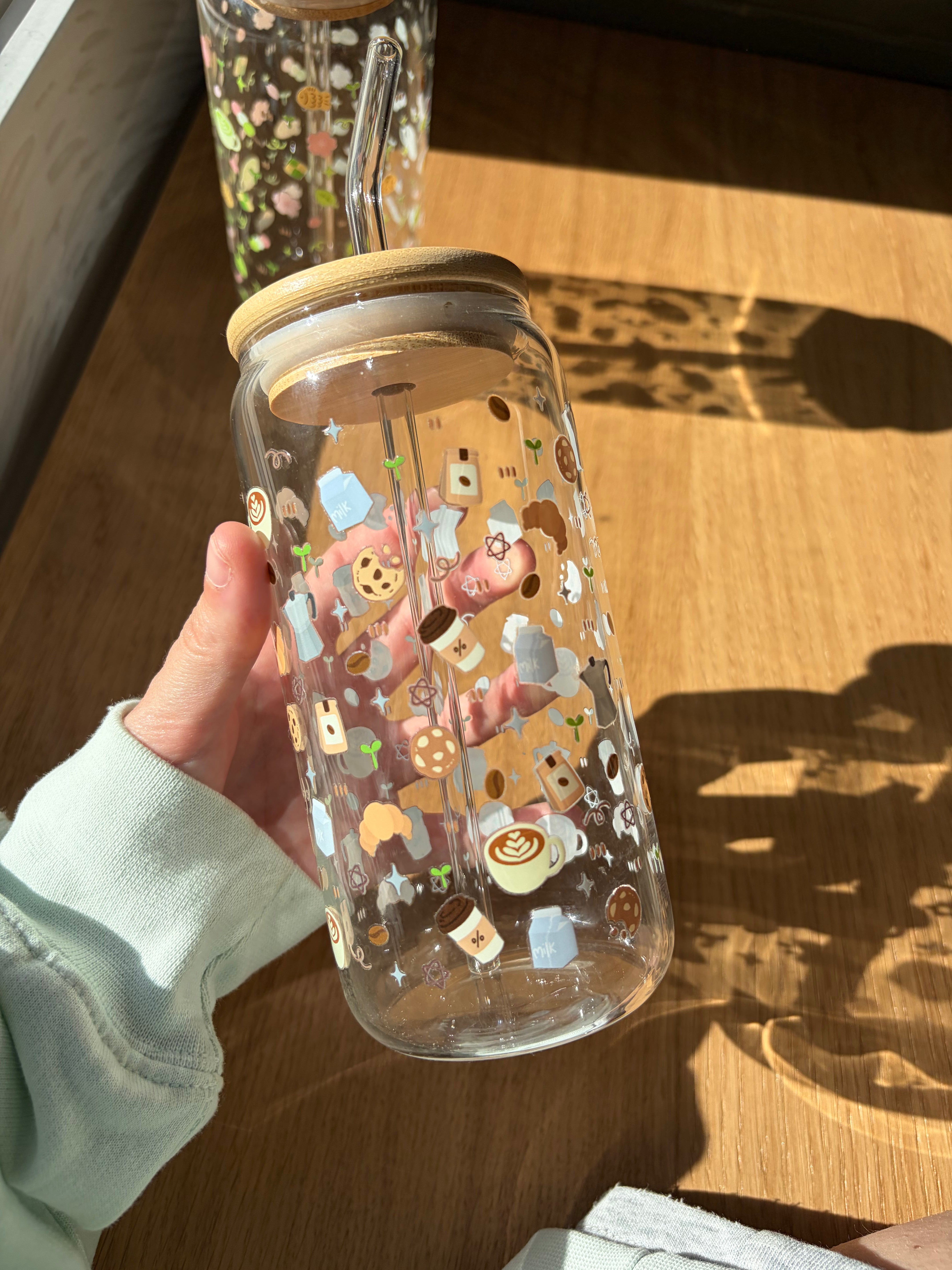matcha/coffee lover glass