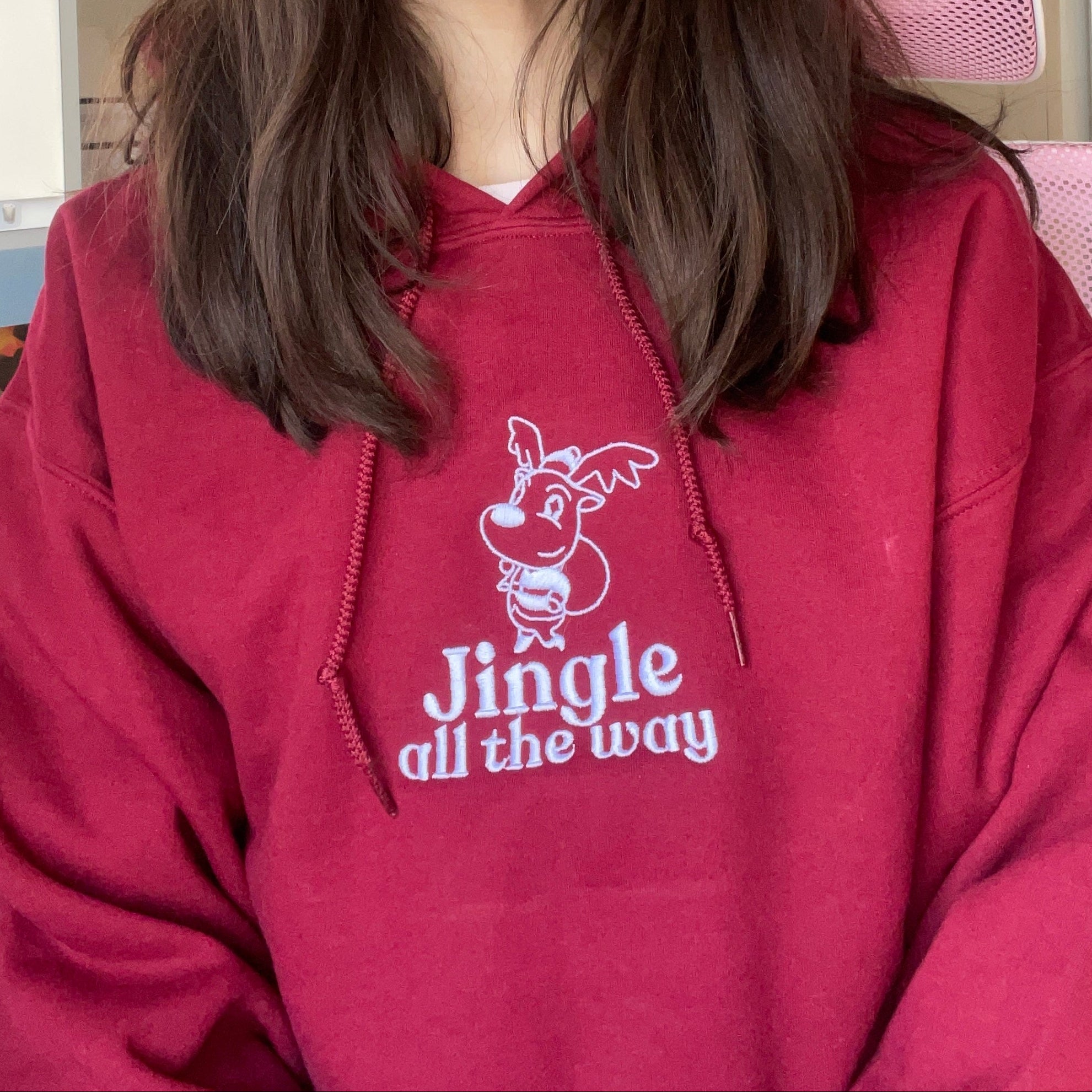 Jingle All The Way ACNH Sweatshirt & Hoodie / Cozy Christmas Sweater / Aesthetic Christmas Things Jumper