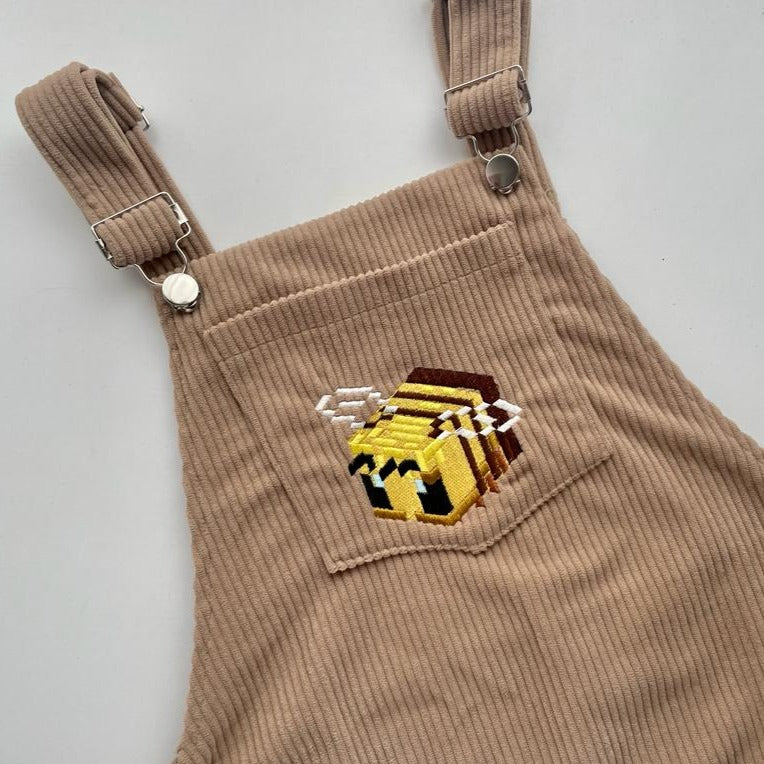 Bee minecrafft Overalls Dress Bee minecrafft Overalls Dress