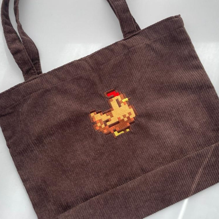 Stardew Brown Chicken Tote Bag
