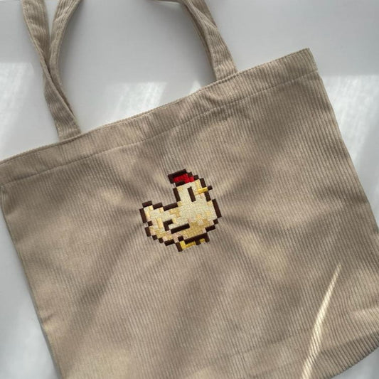 Stardew Chicken Tote Bag