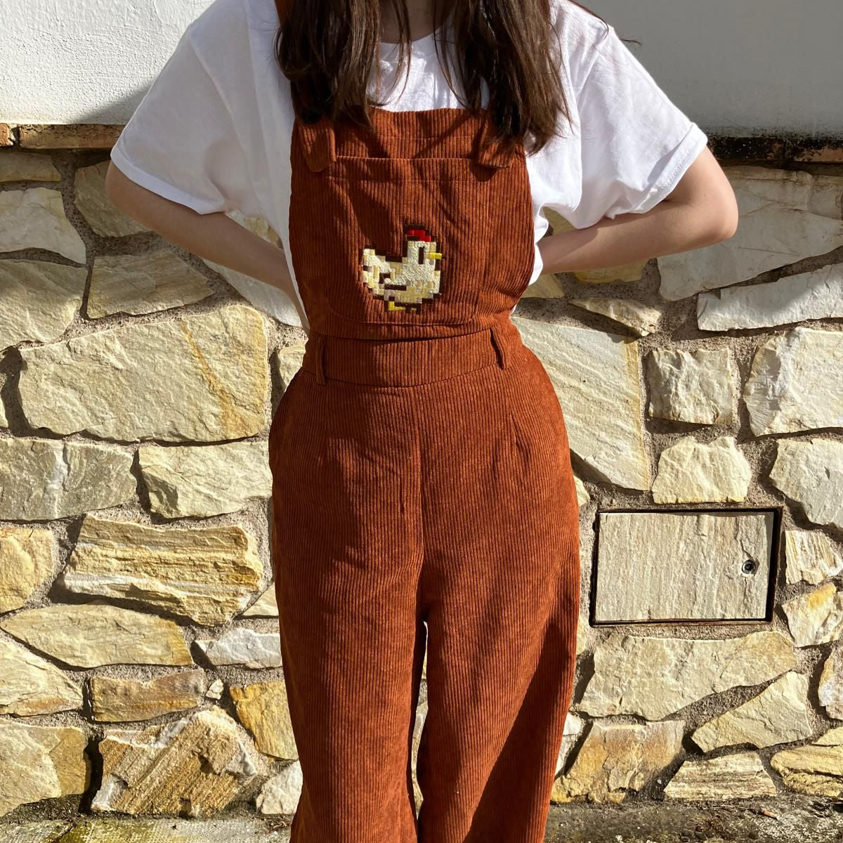 Chicken Overalls Long pants EXCLUSIVE OOPSIE size S