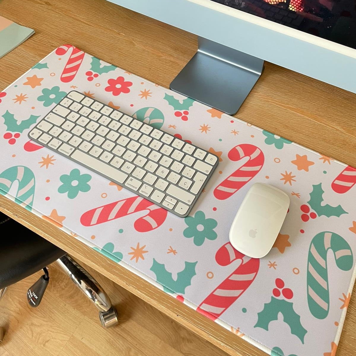 Candy Canes Mouse Pads Pc Gaming Accessories
