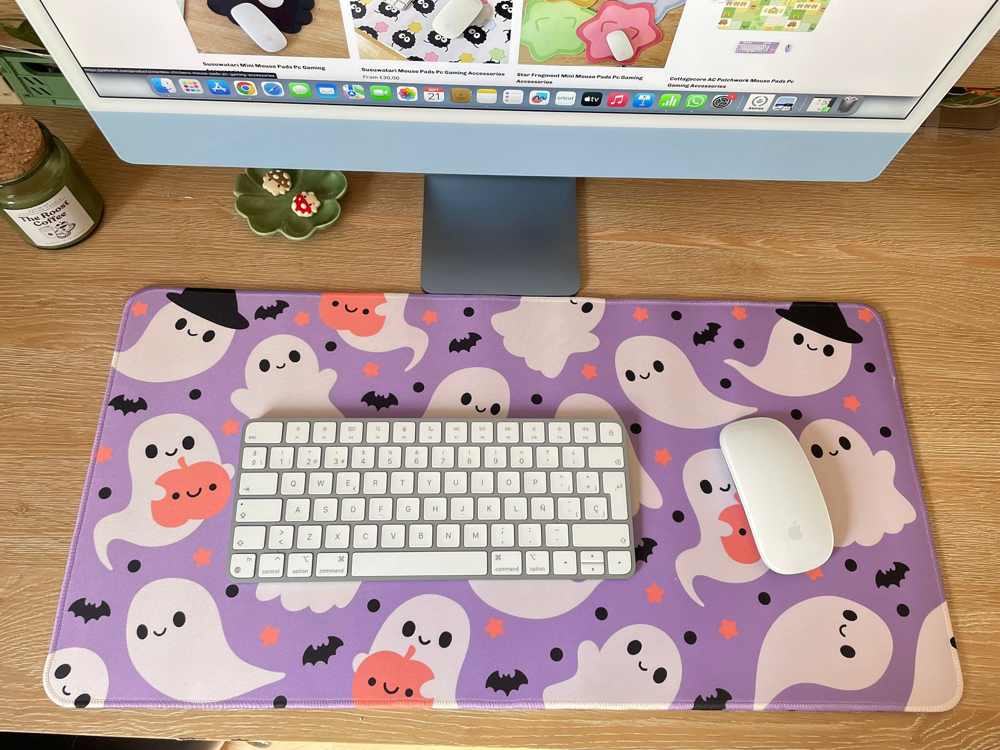 Spooky Ghost Mouse Pads Pc Gaming Accessories