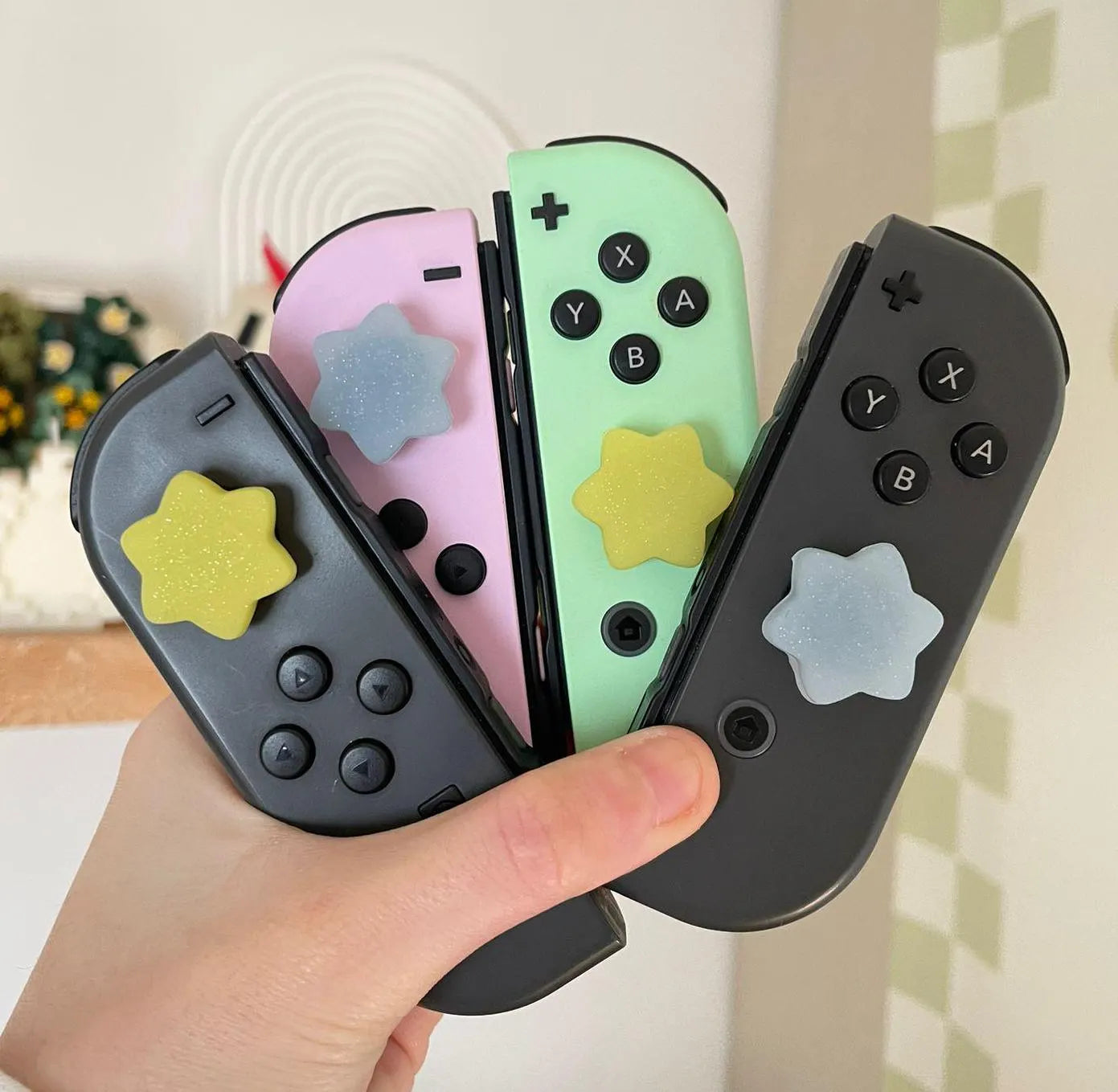 Star fragment nintendo switch thumb grips by Petimint