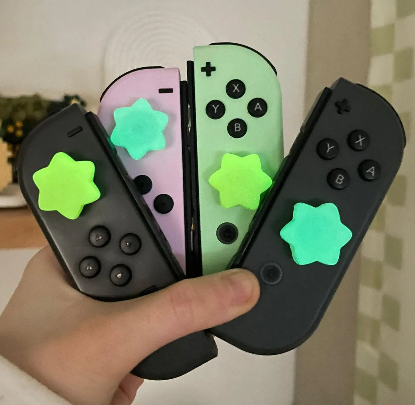 Star fragment nintendo switch thumb grips by Petimint