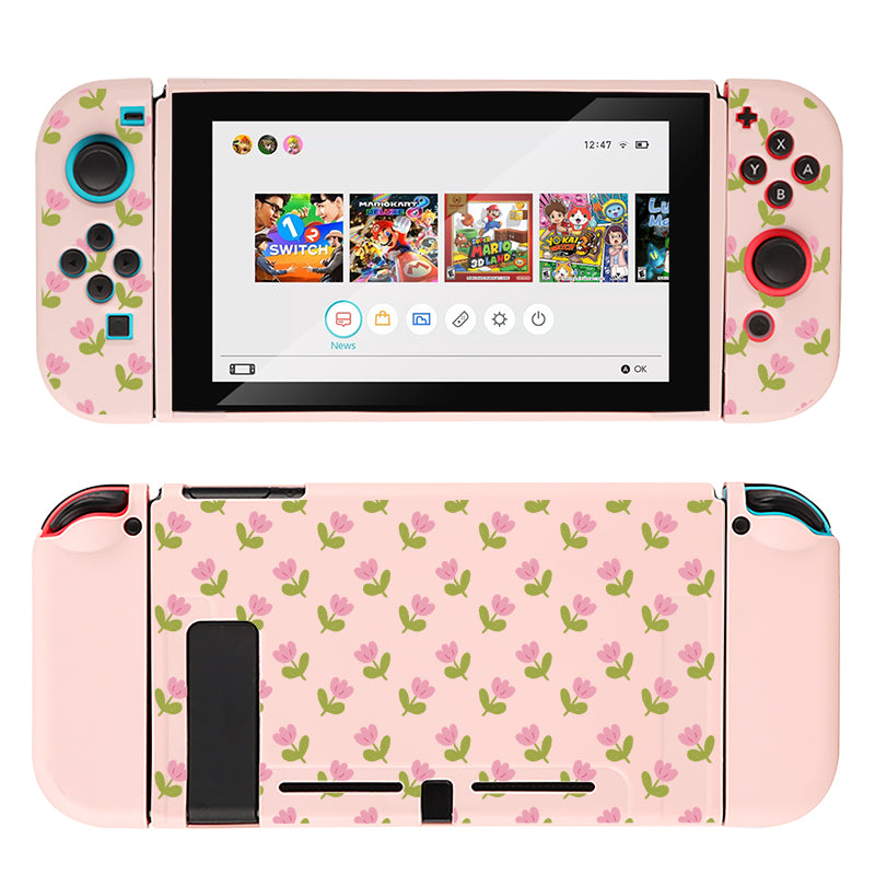 Pink Tulips Case for Nintendo Switch