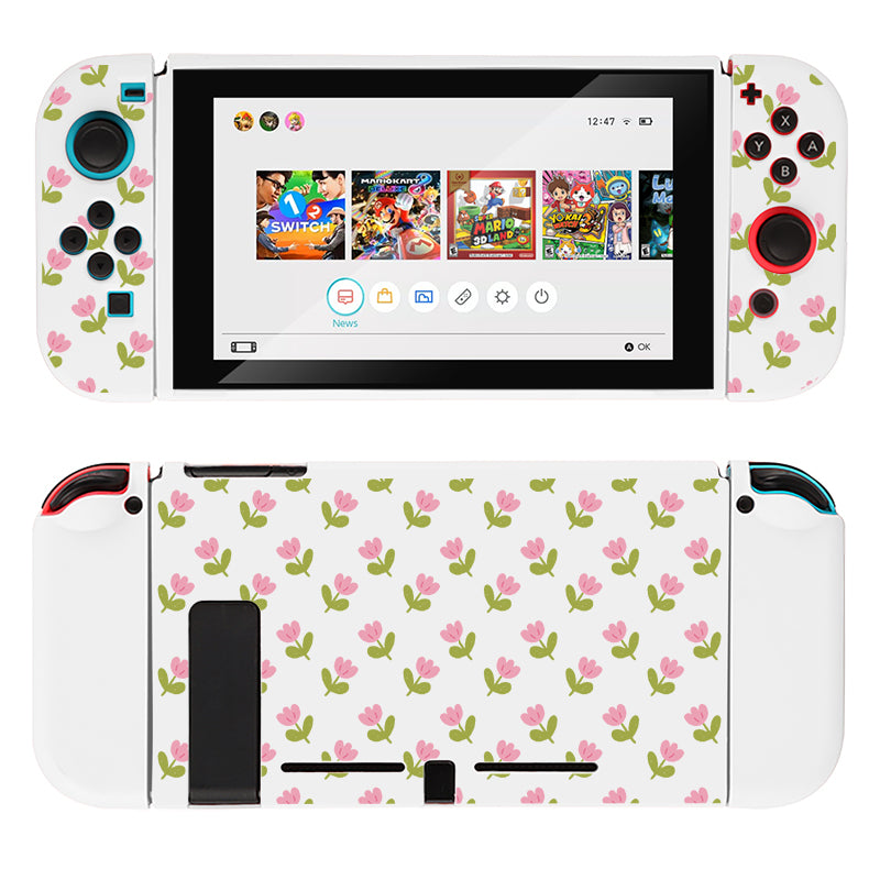 Pink Tulips Case for Nintendo Switch