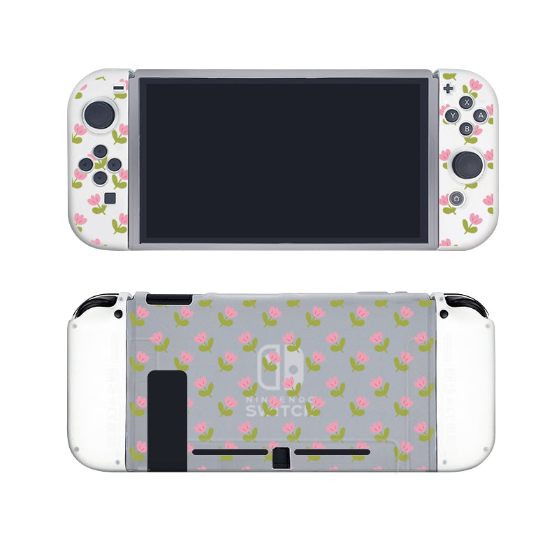 Pink Tulips Case for Nintendo Switch