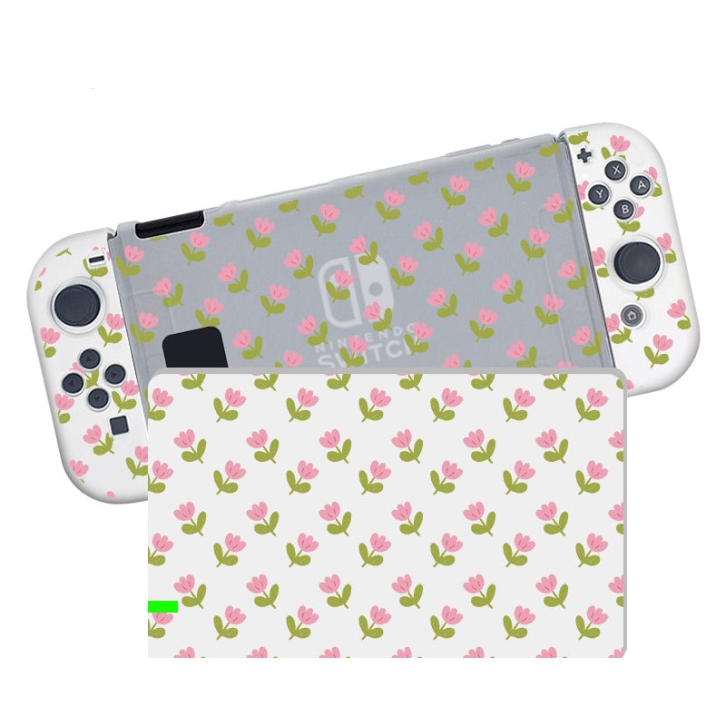 Pink Tulips Case for Nintendo Switch