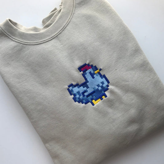 Stardew Blue Chicken Sweatshirt