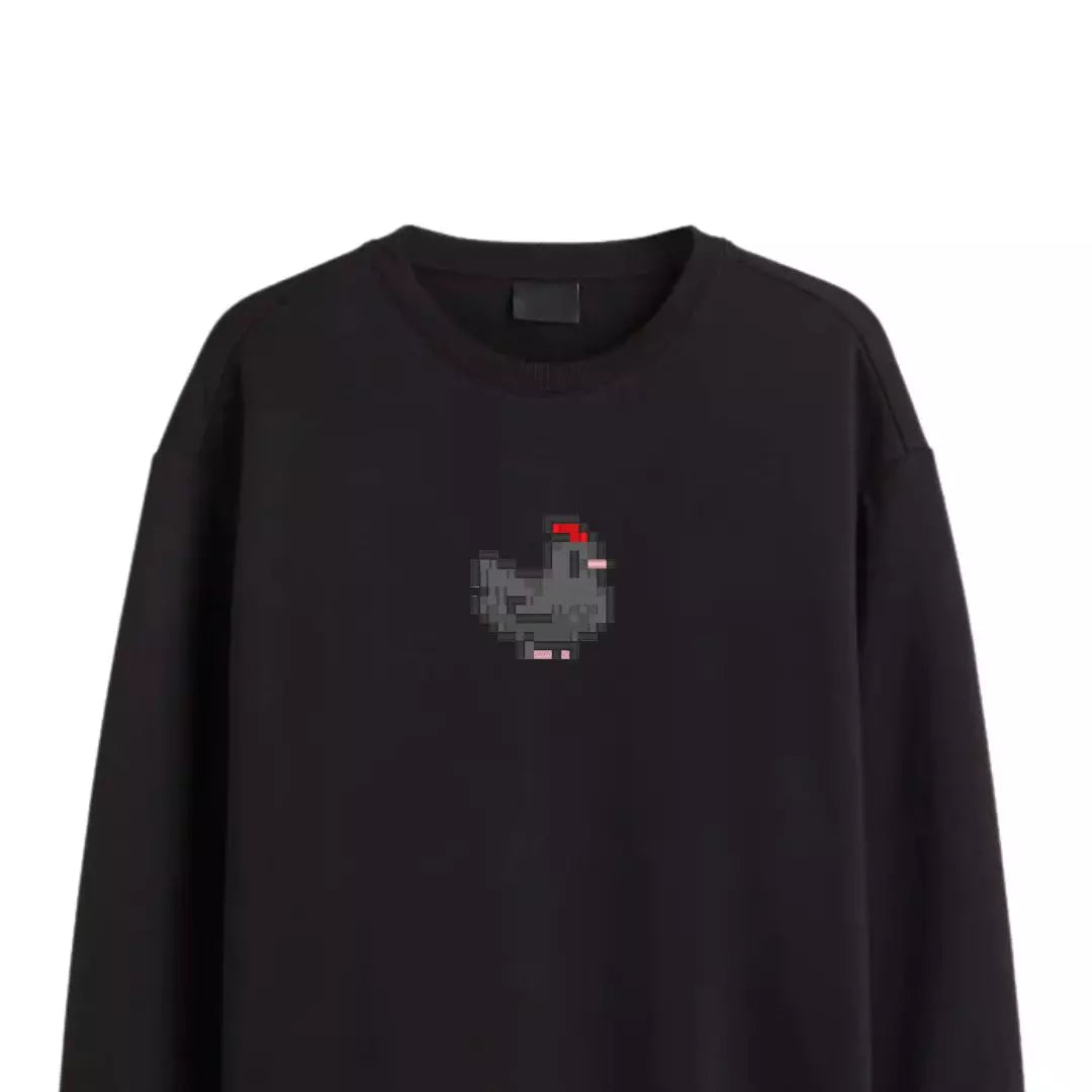 Stardew Black Chicken Sweatshirt